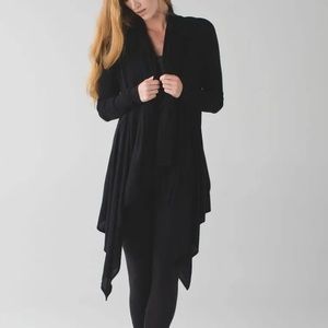 Lululemon Black Drape Cardigan